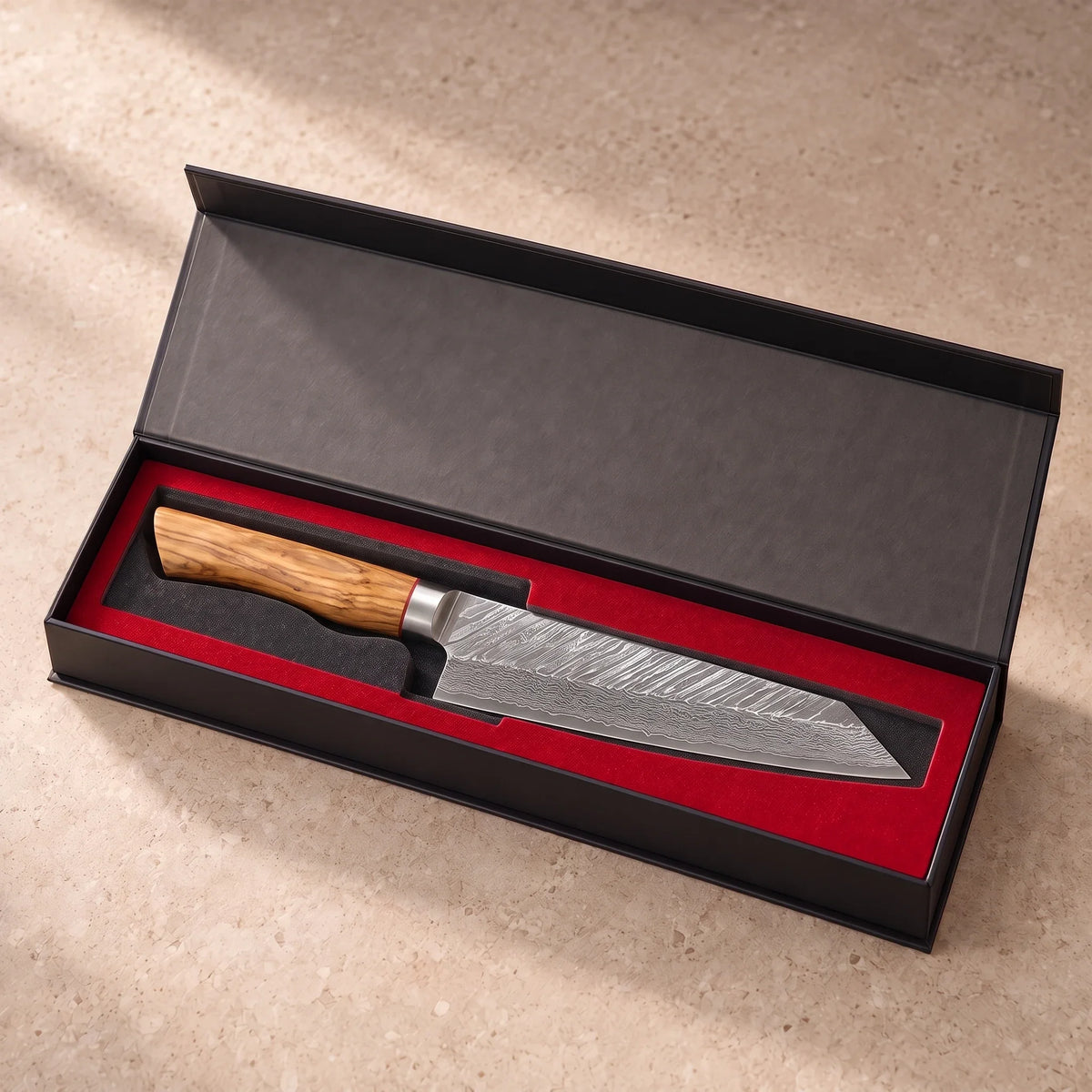 Couteau Kiritsuke Akeno — détail KIRUHA