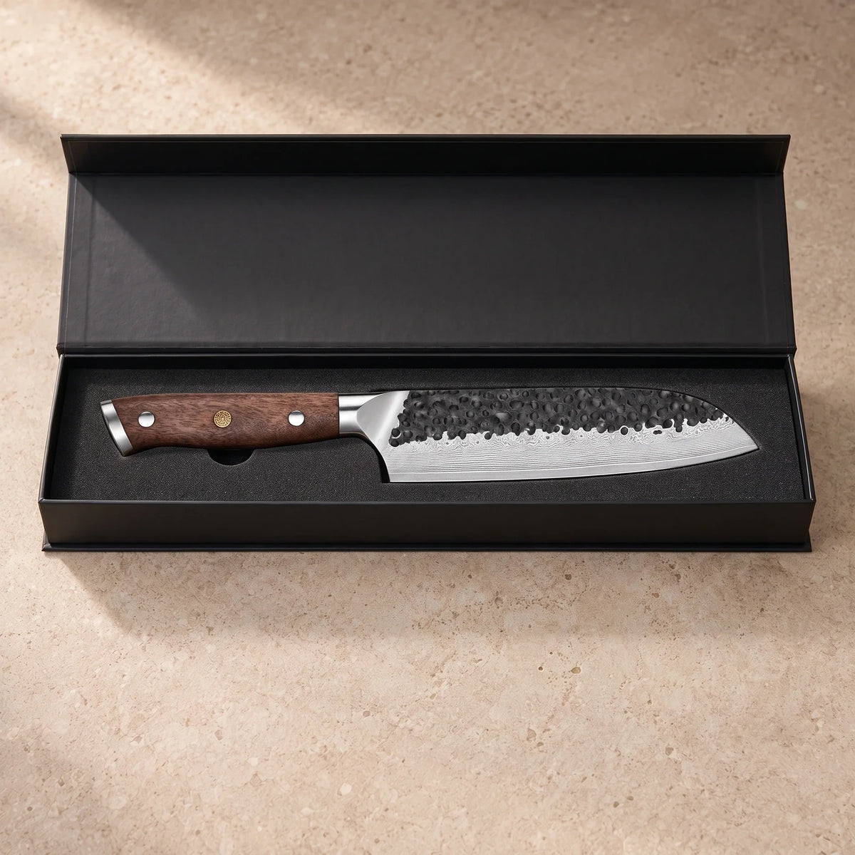 Couteau Santoku Kuon — détail KIRUHA