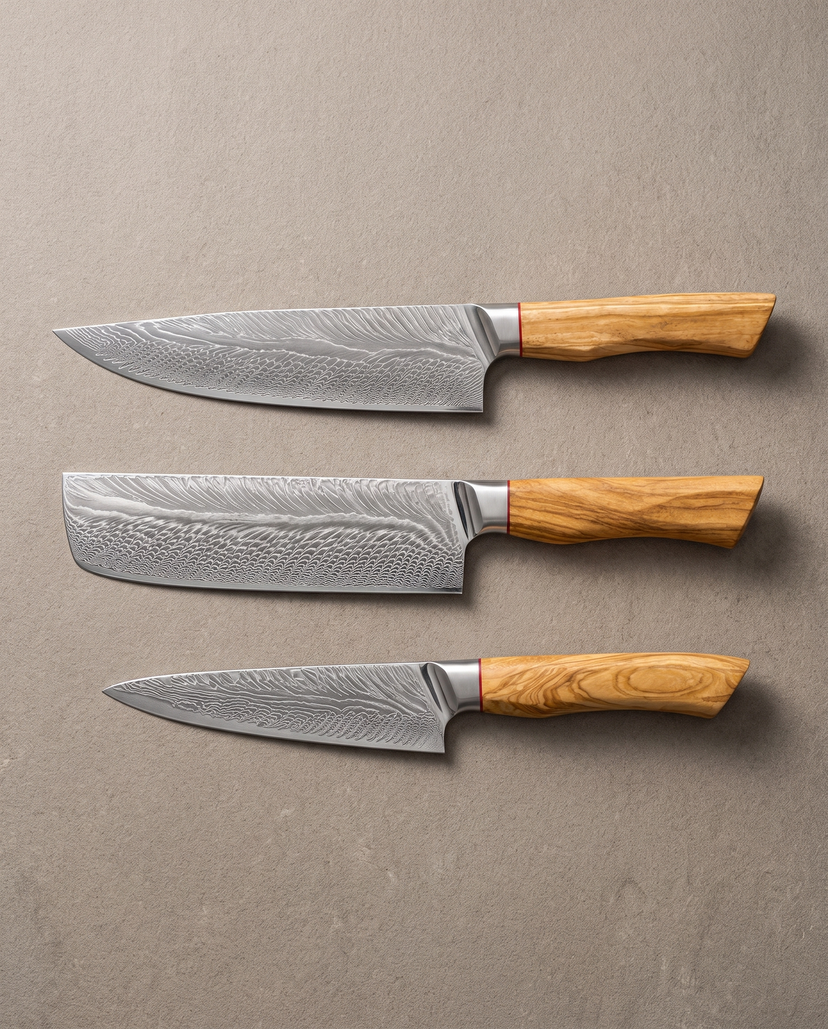 Set de 3 couteaux Akeno — vue principale KIRUHA