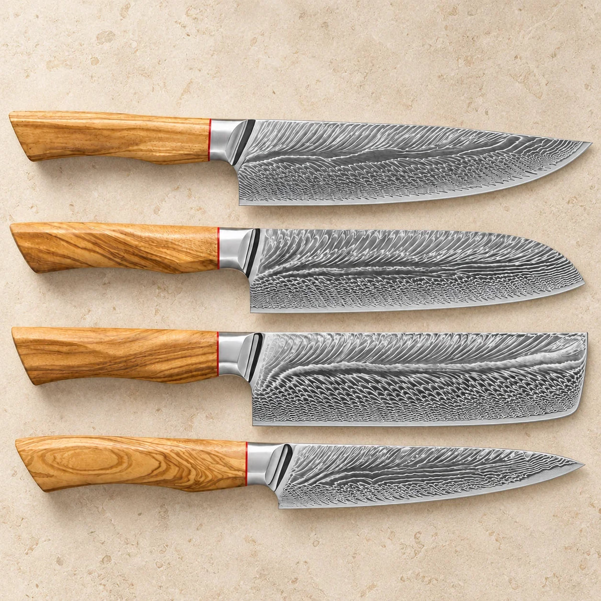 Set de 4 couteaux Akeno — vue principale KIRUHA