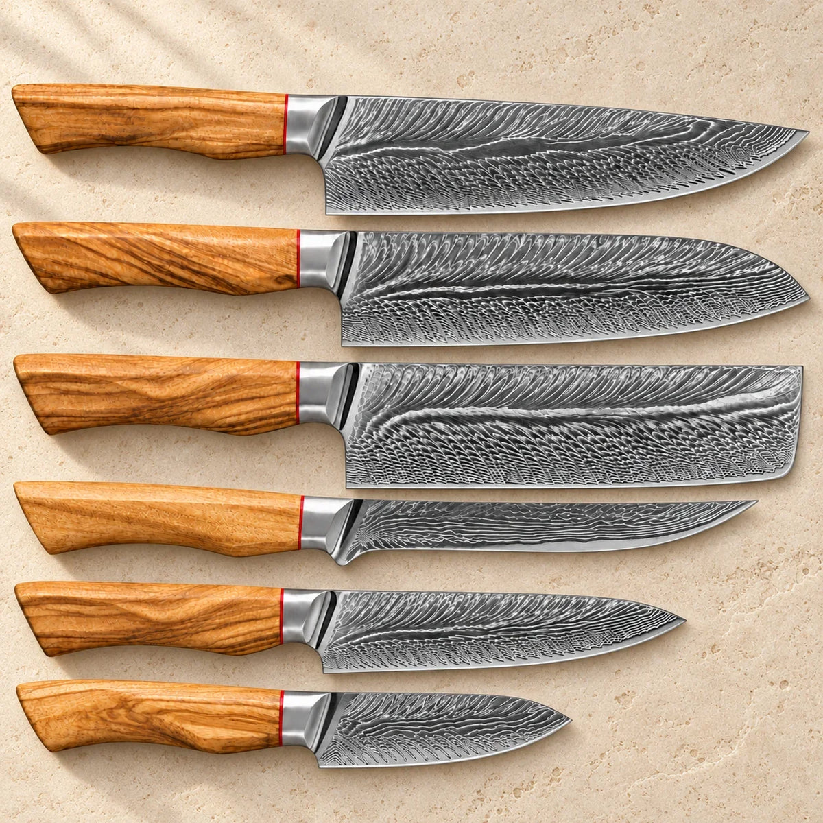 Set de 6 couteaux Akeno — vue principale KIRUHA