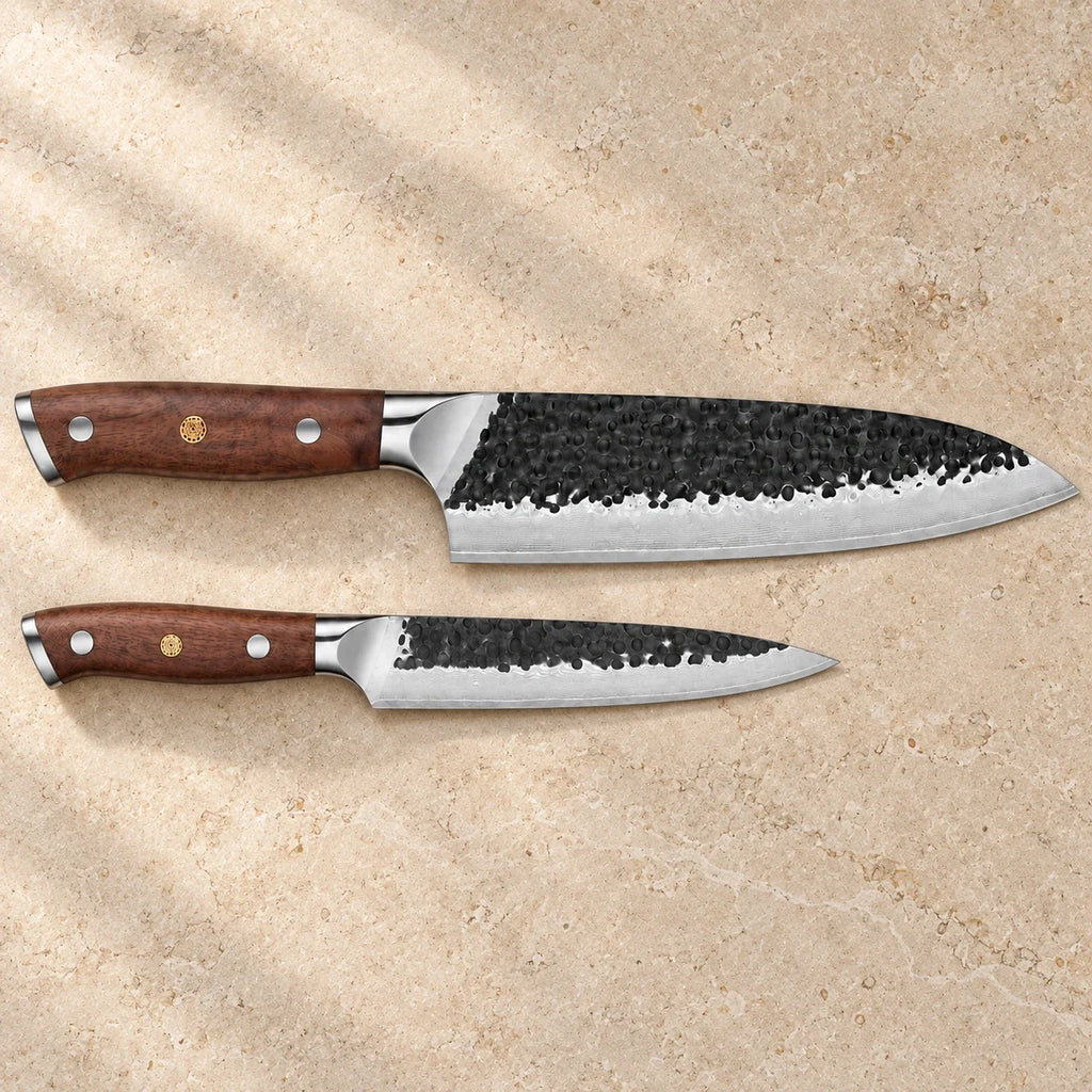 Set japonais Kuon — 2 couteaux — détail KIRUHA